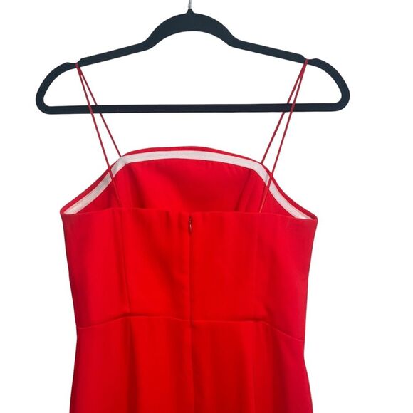 Amanda Uprichard X Revolve Wolfe Maxi Gown In Crimson Red Rosettes - Picture 8 of 10